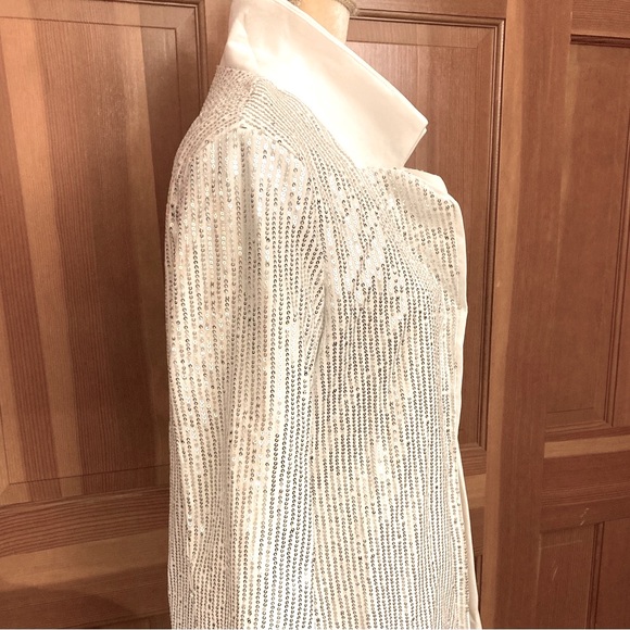 Silver Sequin Blazer - Picture 15 of 16